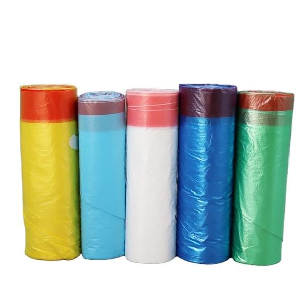 Custom Logo Accepted HDPE Drawstring Garbage Bag for Household Kitchen Waste