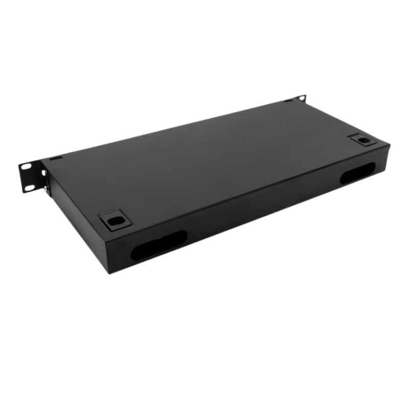 1U Rack Mount Type ODF Fiber Optic Patch Panel 24 Port With FC/UPC Adapter