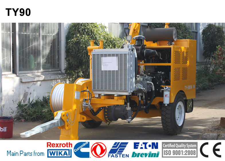  Overhead Transmission Hydraulic Laying Puller Max Intermittent Pull 90kN Manufactures