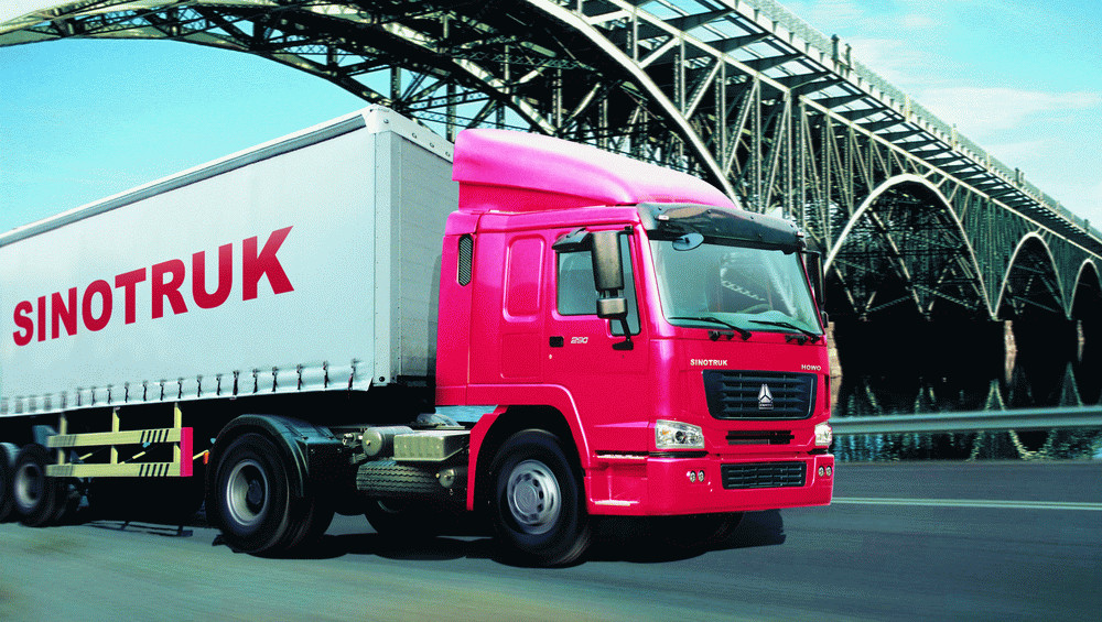 A7 Low Bed Semi Trailer Trucks , 4x2 Automatic Semi Truck 420HP