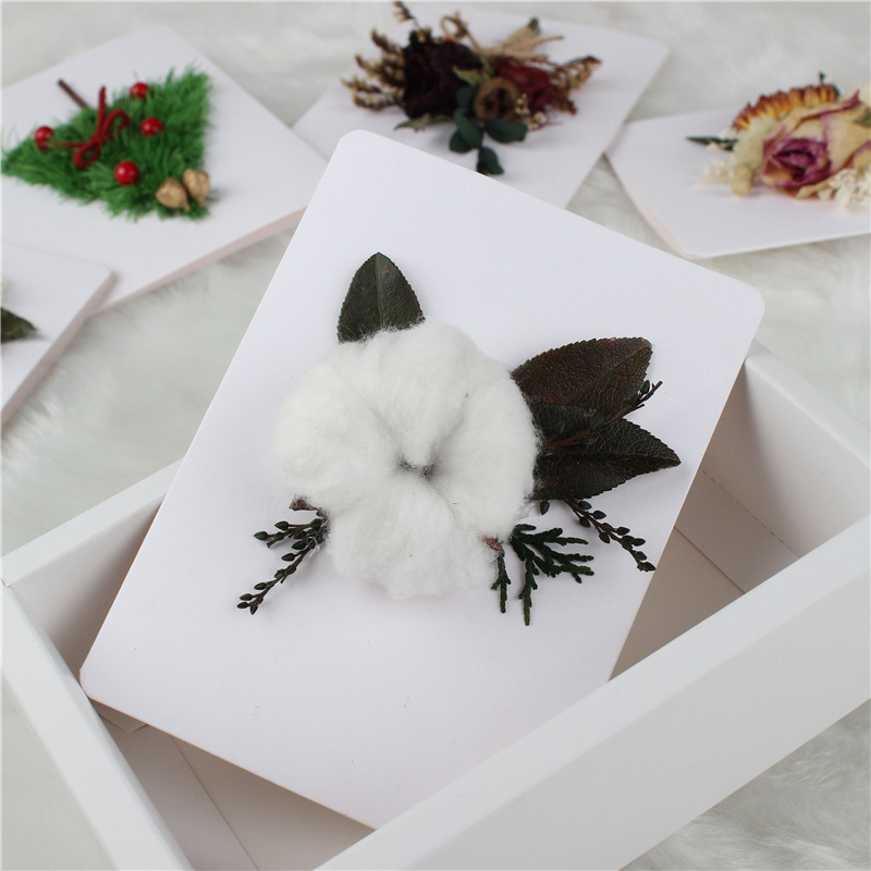 Custom Flower Cards Handmade , Mini Creative Flower Bouquet Card