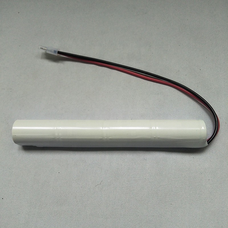 4.8V NiCd Emergency Lighting Battery Pack Rechargeable With Plugs