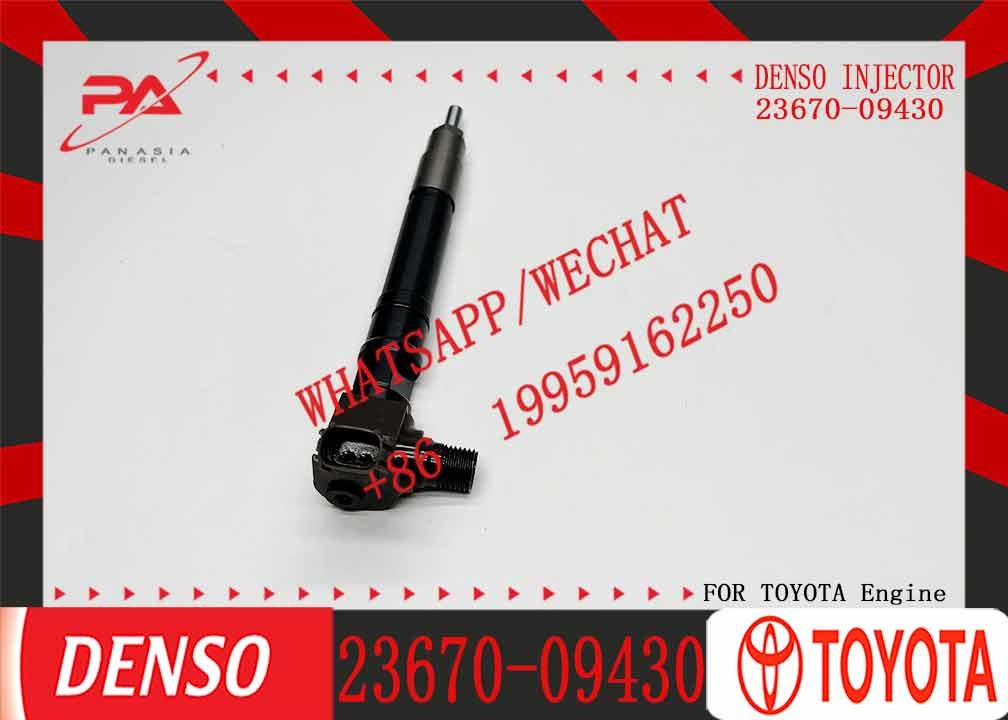 Diesel Engine Fuel Common Rail Injector 23670-09430 23670-0E020 295700-0530 295700-0560 For Toyota Hilux 2.4D 2GD-FTV