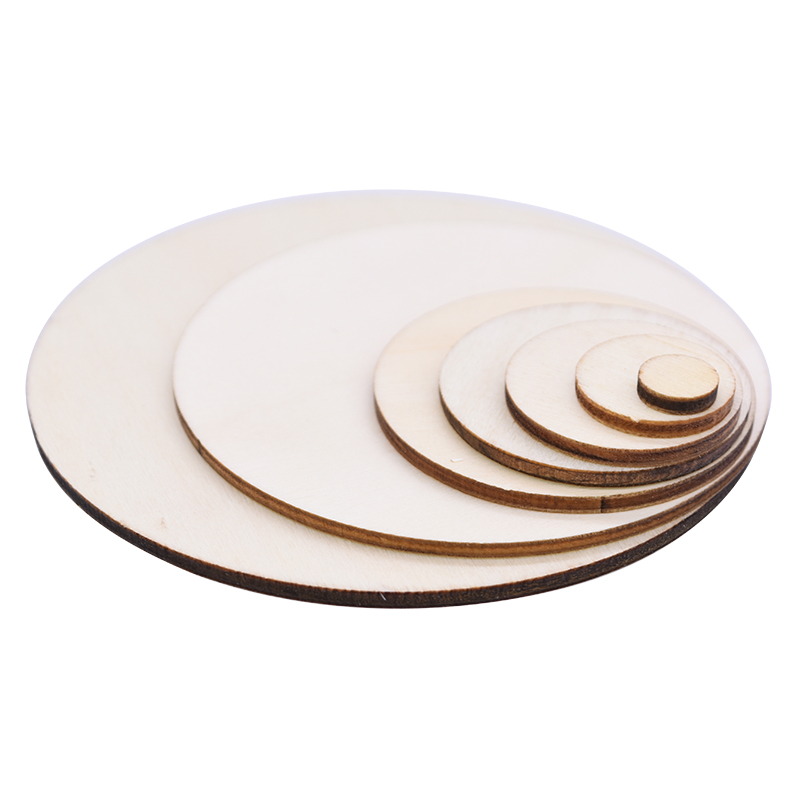 Blank Painting 10cm Unfinished Wood Crafts Pine Wood Discs