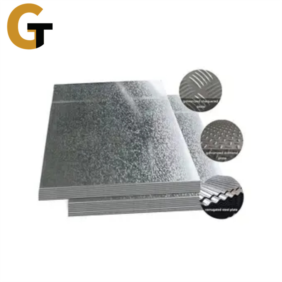 Galv Checker Plate Galvanized Steel Plate 1/4"