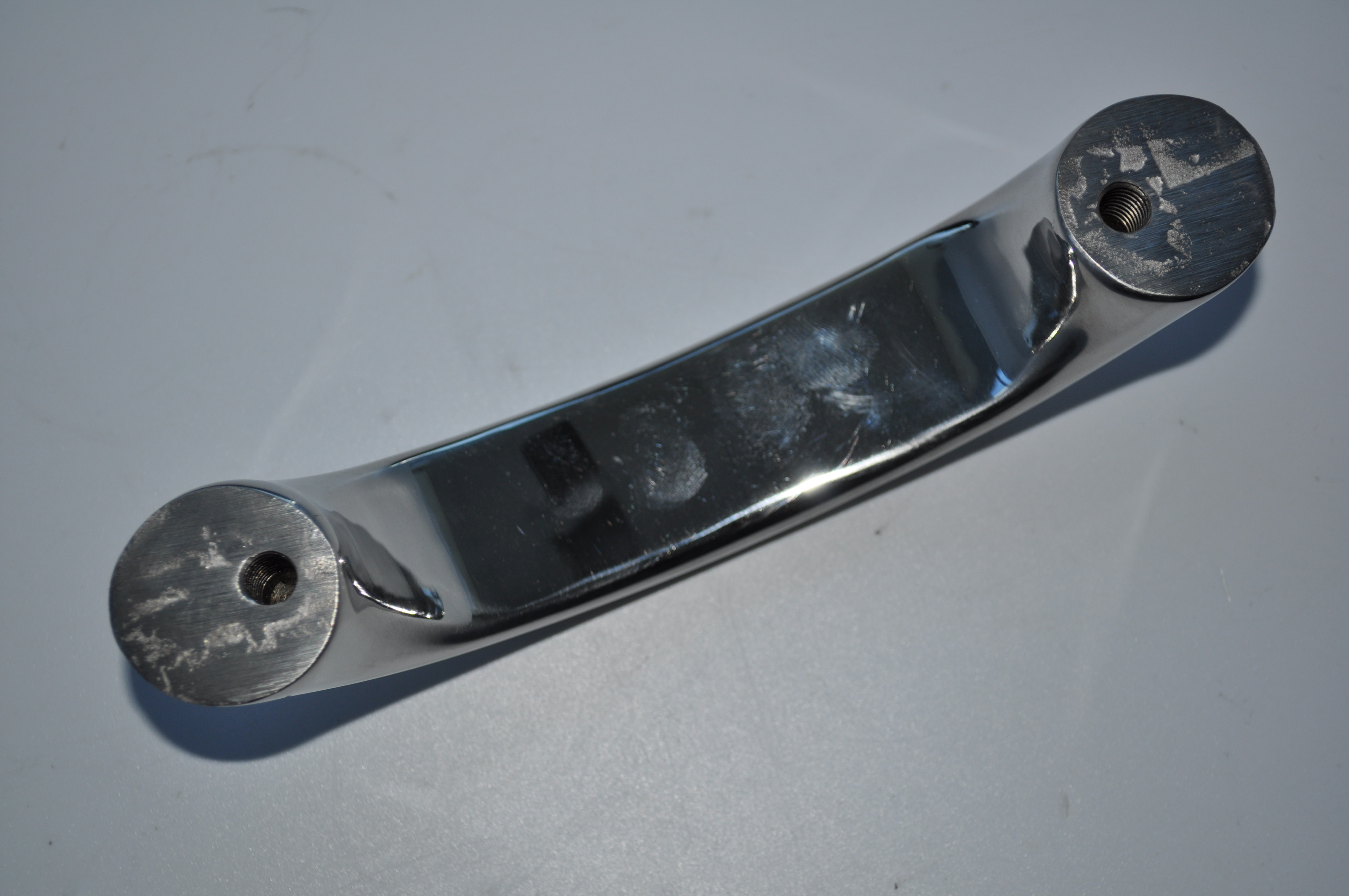 Polished Oval Boat Grab Handle Oval Handrail Round Tube