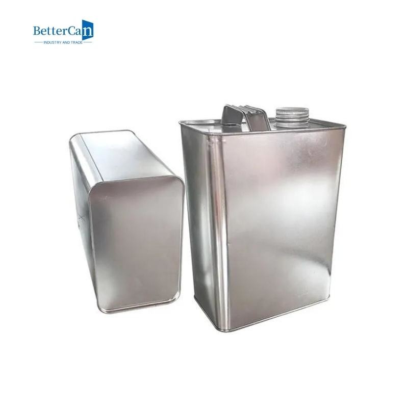 Empty 2.5 Litre Paint Tin Cans 1 Gallon Tinplate Tin With Pressure Cap
