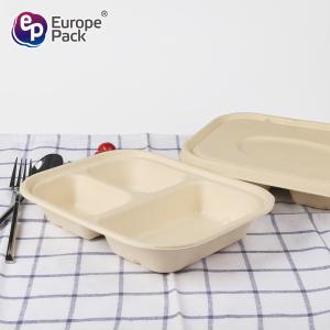 Degradable and environmentally friendly bagasse take-away food box Degradable