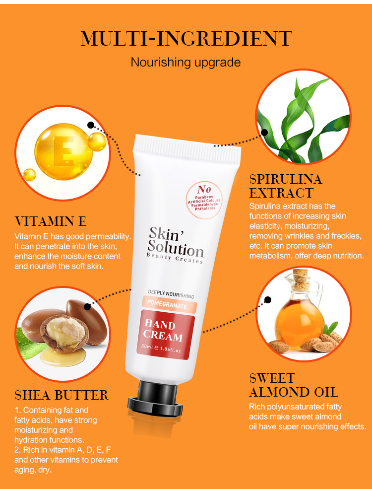 Personal Care Hydrating Hand Cream , Hand Care Tubes Moisturizing Hand Lotion