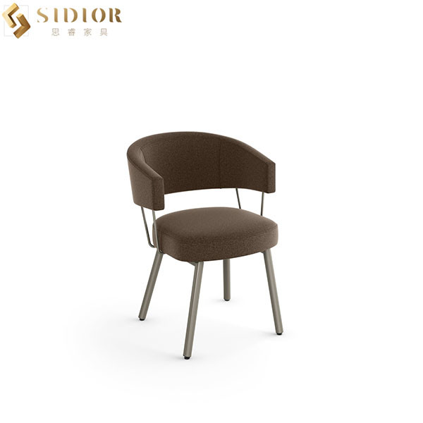56cm length Ultra Modern Dining Chairs With Metal Legs
