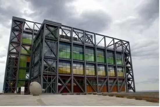 H Shape Beam & Column Prefabraicted Garage Steel Frame For Office / Industrial