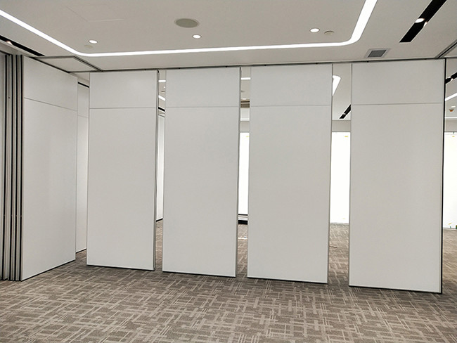 White 50dB Acoustic Movable Partition Wall 6063-T6 Aluminum Frame