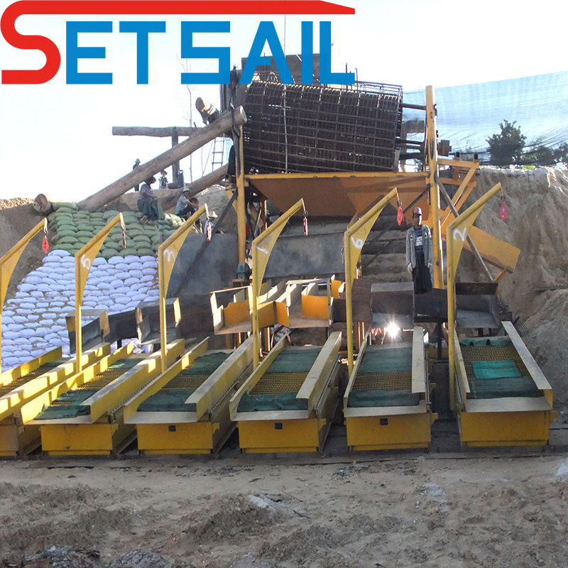 Agitate Chute Gold and Diamond Machinery for Land