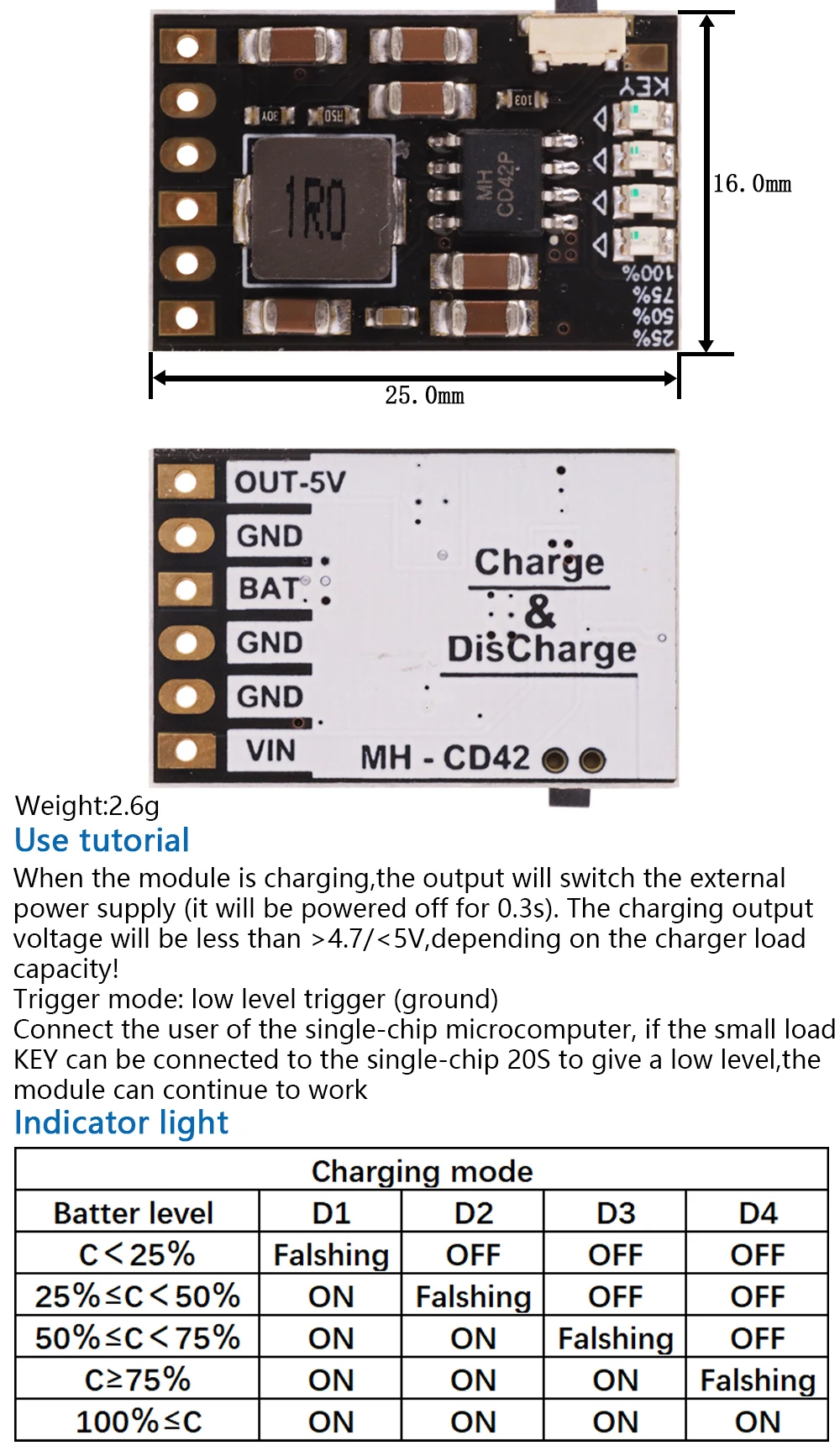 TP5100 TP5000 Charging Management Power Supply Module Board 18650 1A 2A 5V Compatible With 4.2V 8.4V 1S 2S Lithium Batteries