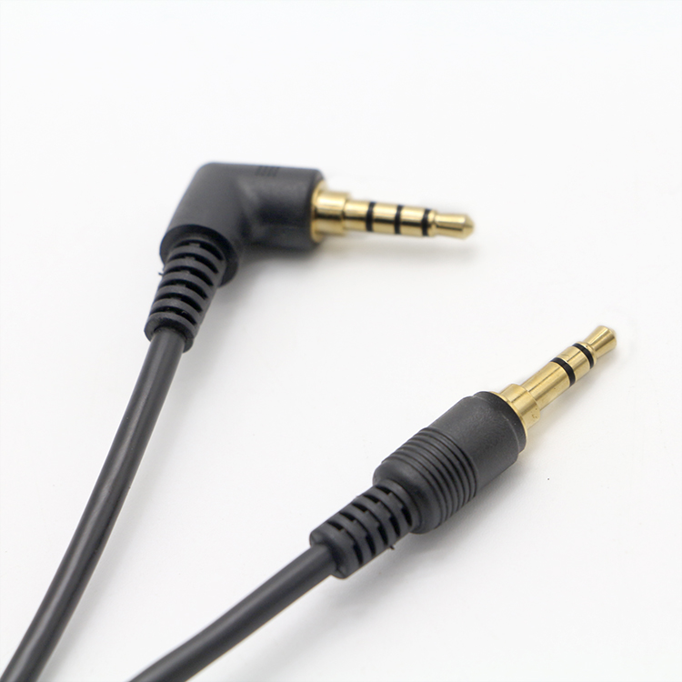 OEM 90 Degree Right Angle 3.5mm TRRS Jack Male To 3.5mm TRRS Jack Male Audio Cable