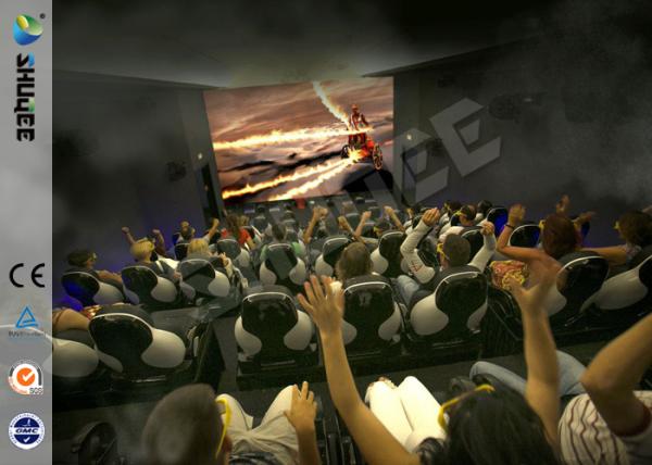 Most Popular 5D Cinema Animation Movies , 5D Theater Movie With Bubble , Rain ,