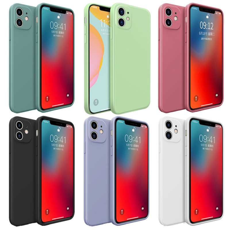 Sports Design Style Soft Liquid Silicone Case For IPhone Model 12 Pro XS Max XR Se 2020