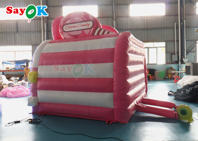 Pop Corn Shape Drink Bar Booth Inflatable Air Tent Food Truck Cotton Candy Theme Kiosk