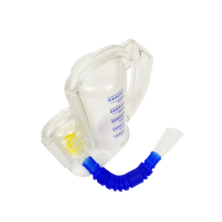 High quality 5000ML portable respiratory Incentive lung spirometer exerciser for lung exercising