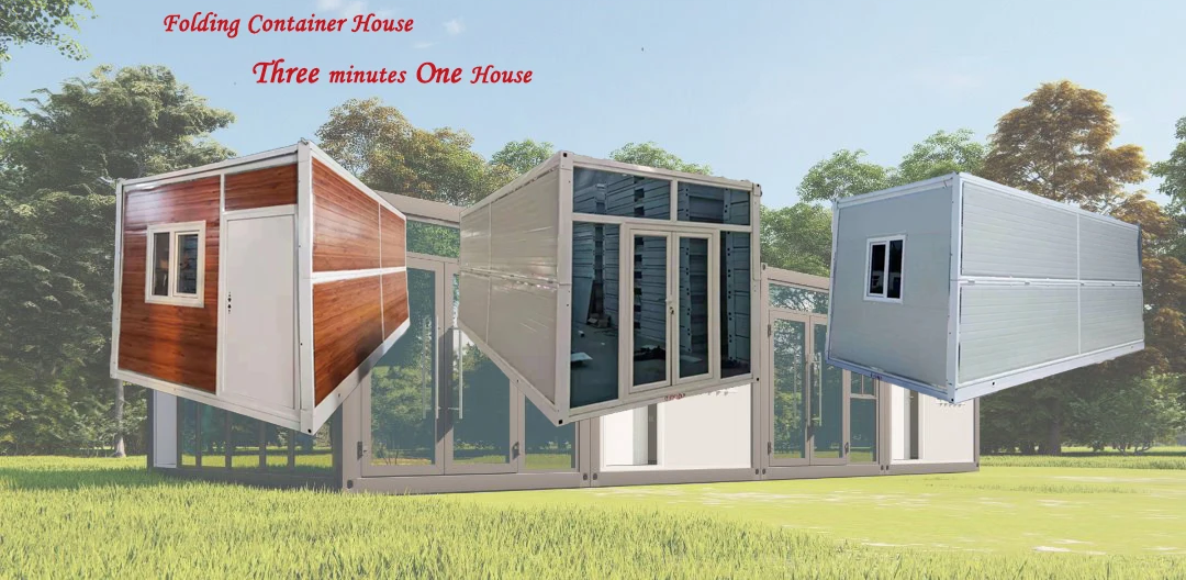 Foldable Container Prefab House Steel Luxury Container House for Office Building