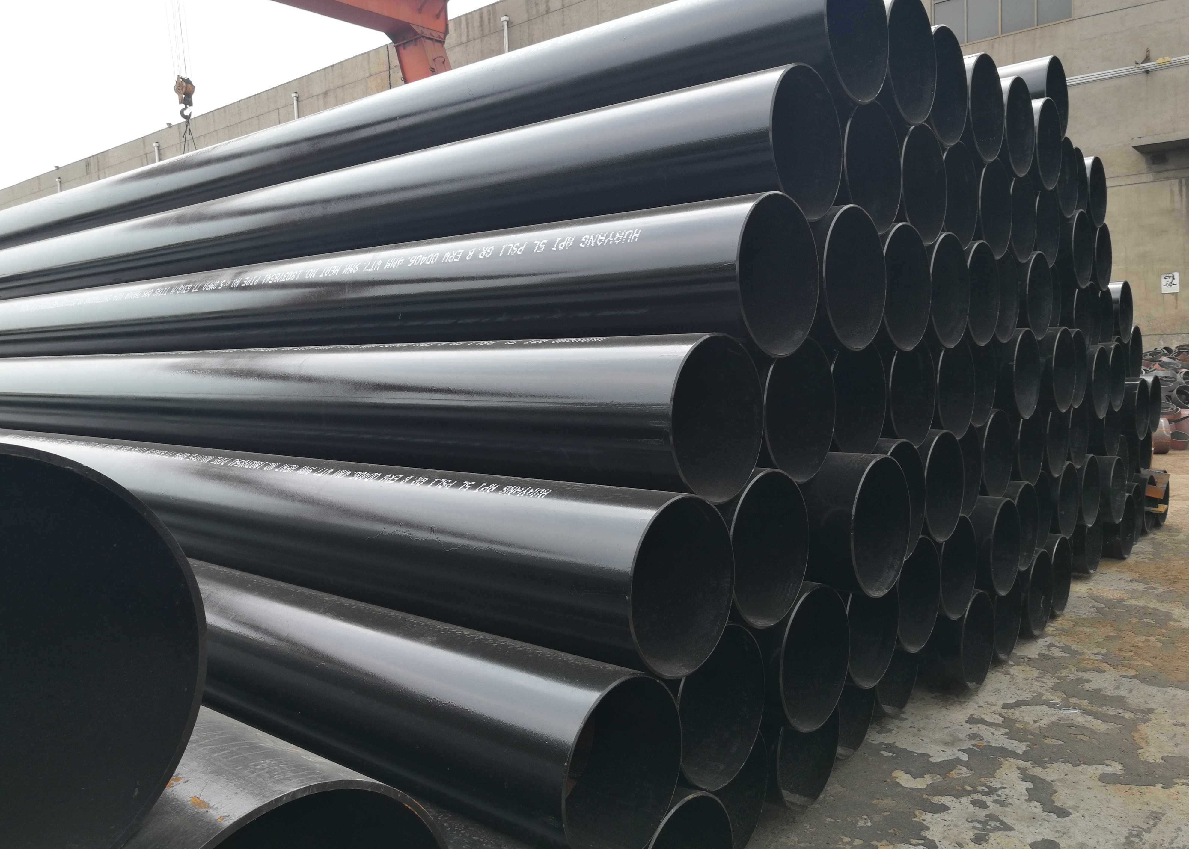 Round Conveying Fluid Petroleum Gas Oil Lsaw Pipe