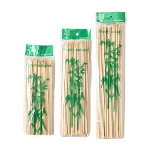 Custom Disposable Bamboo Skewers Compostable Versatile Use Heat Resistance