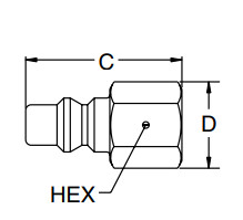 Female End Connections NPT Pneumatic Quick Coupling