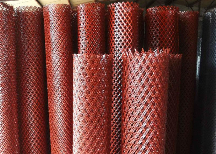 Hot Dip Galvanized 3/4 Flattened Stretched Expanded Metal Wire Mesh For Stair Treads