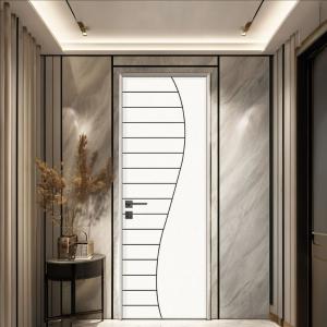 Postmodern Design Formaldehyde-free Low Maintenance WPC Hollow Composite Door for Interior Use