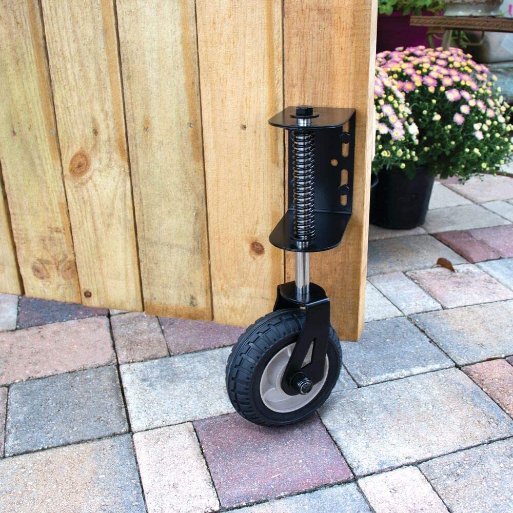 Galvanized Carbon Steel 4 Inch Hard Rubber Swivel Gate Caster for Industrial Needs
