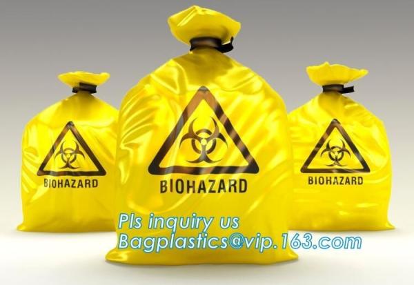 Color Custom Super Large Biohazard Waste Bag, Biohazard Collection Bags/Custom