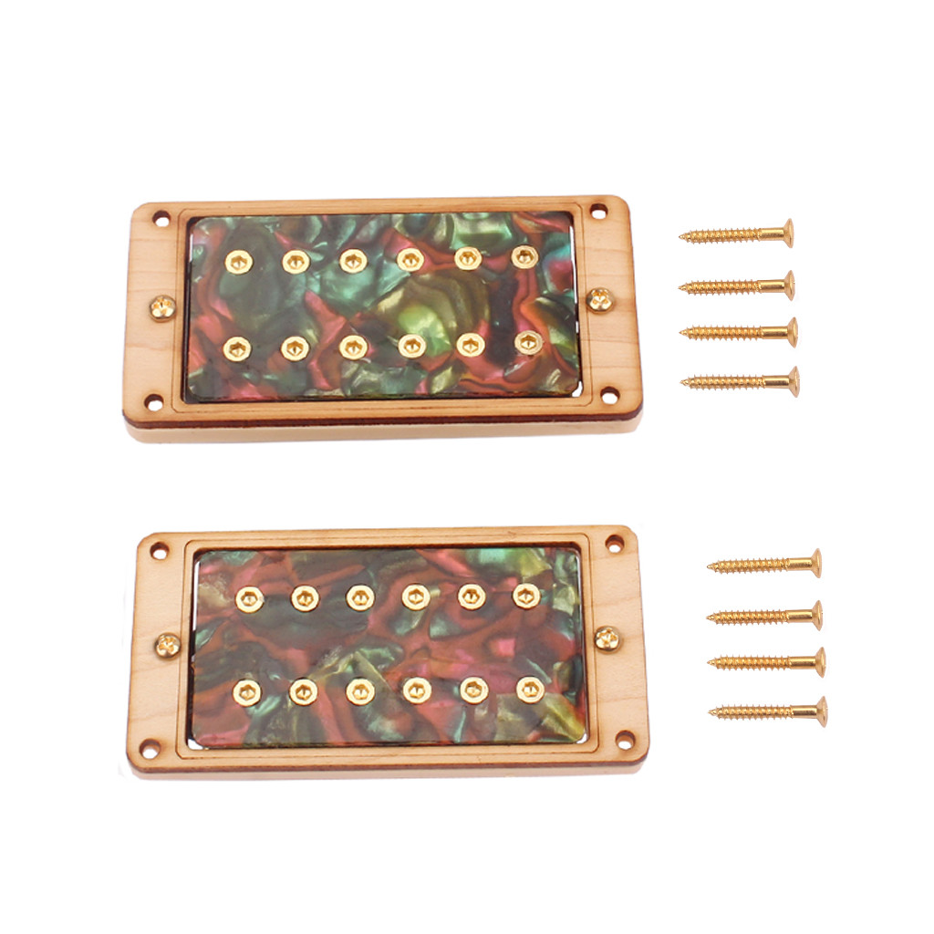 Maple Wood Humbucker Pickups Double Coil color pearl with Screws electric guitar