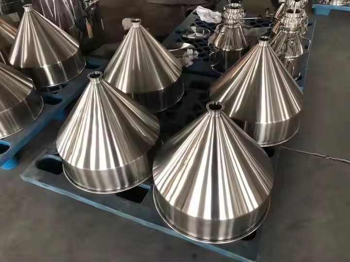 Custom 50L Stainless Steel Conical Hopper With Tri Clamp
