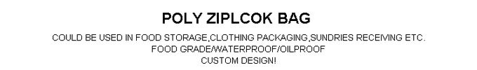 LDPE PE plastic slider zipper bag with white printing for food storage
