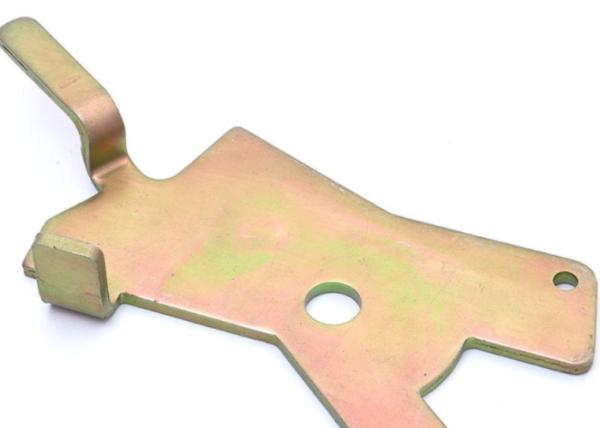 Yellow finishing Stamping parts Custom Sheet Metal Fabrication Parts Aluminium