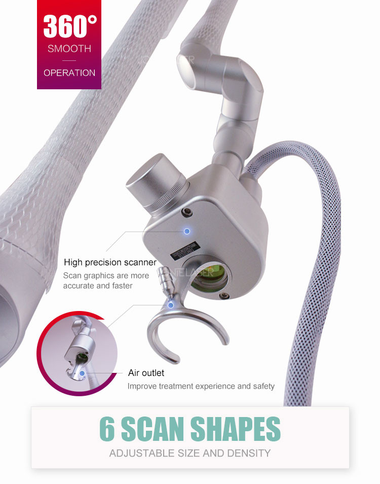 Acne Scars CO2 Fractional Laser Machine CE with Coherent RF tube laser