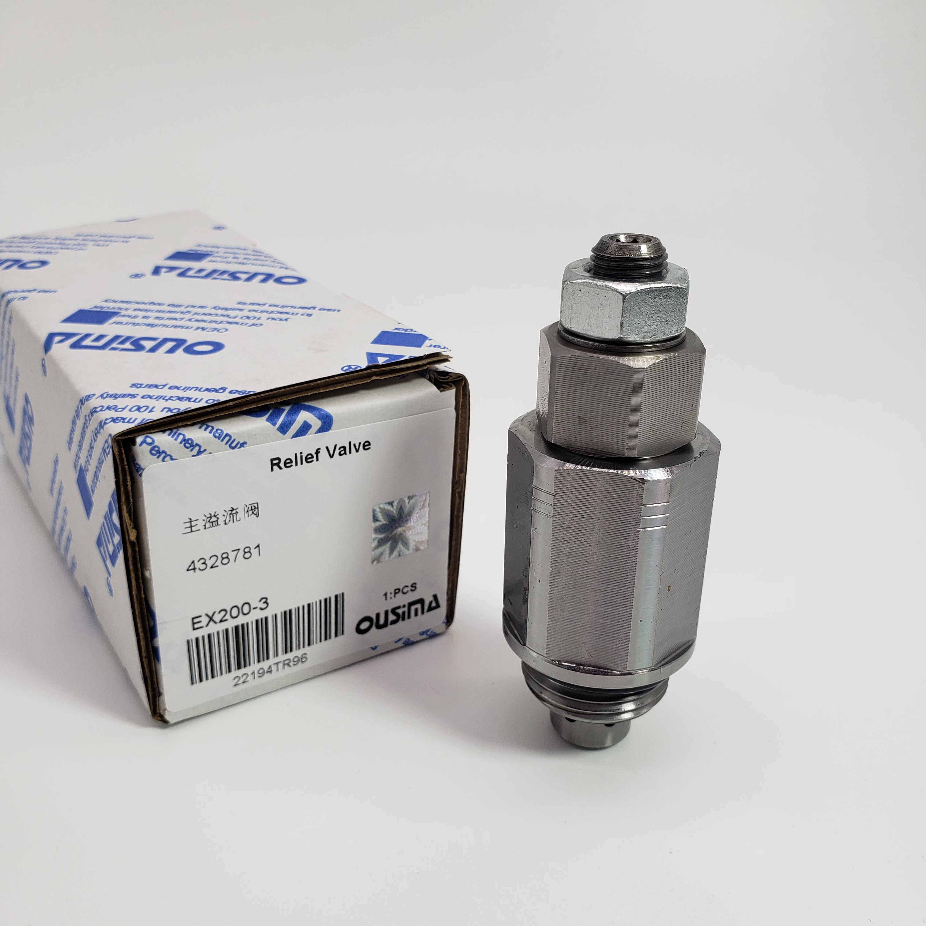 4328781 Main Relief Valve For HITACHI EX200-2 EX200-3 EX220-2 EX220-3