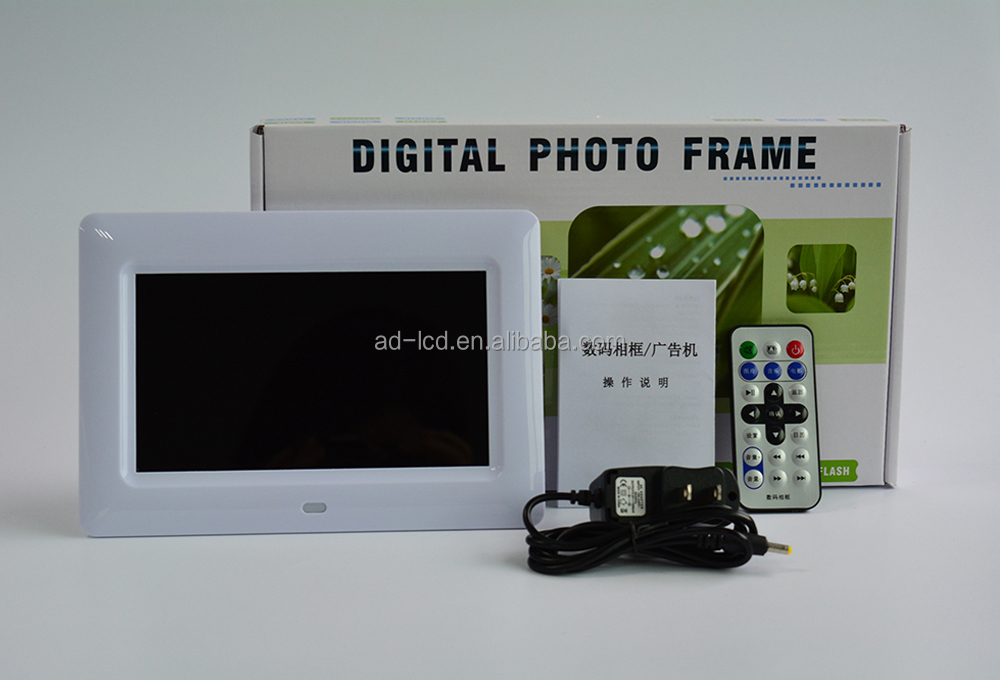 7inch Digital Picture Frame LCD Screen Display With MAX 32GB Memory And Video Playback