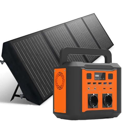 Portable Smart Power Station 300w Mini Solar Generator With Solar Panel Led