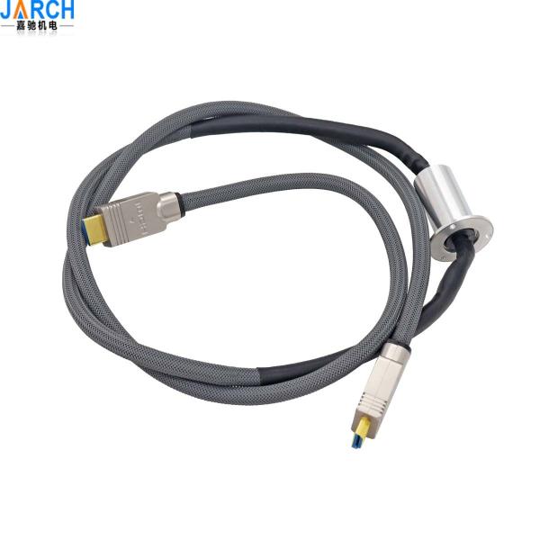 USB 3.0 Capsule Slip Ring Transmitting Signal 300rpm Working Speed For