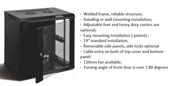 19 inch 6u computer data SA Wall Mount Rack Cabinet ,network cabinets