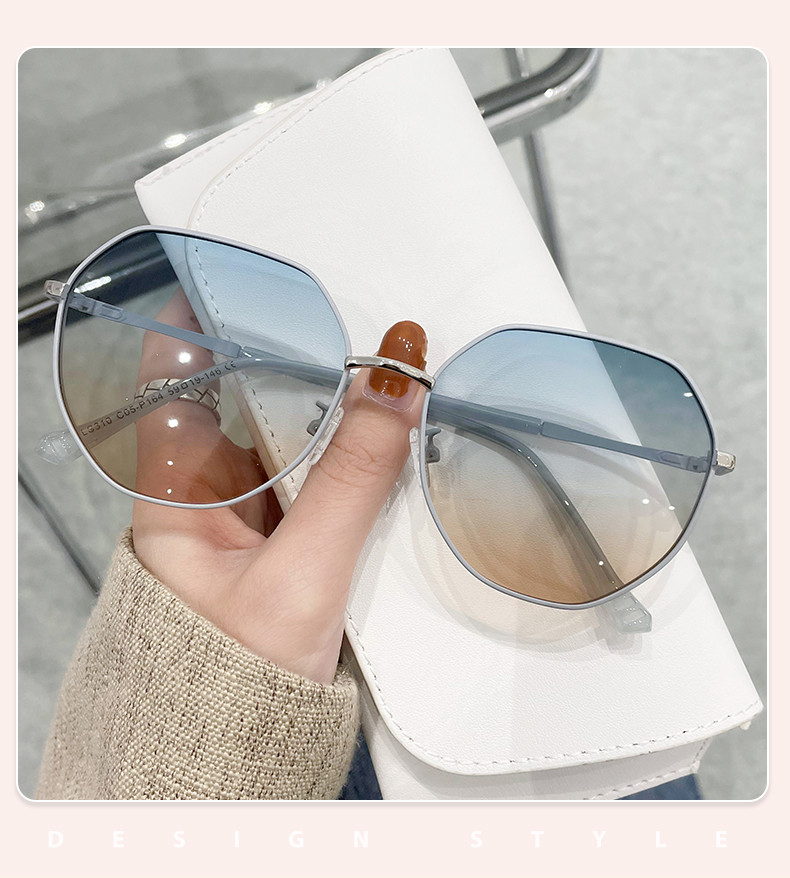 Protect Eyes Round Metal Sunglasses CE , Anti UV Polarized Sunglasses