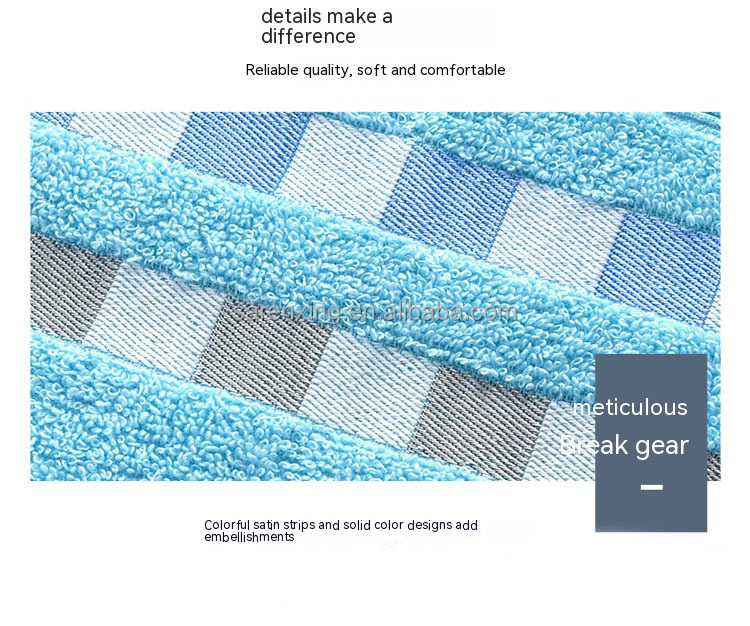 Customized Large Hotel Spa Bathroom Face Towel in Luxury Cotton with Square Design