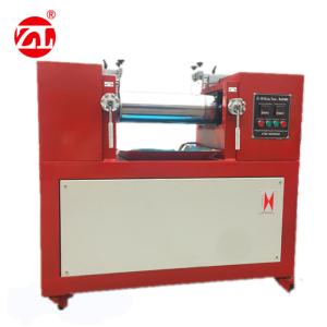 Water / Air Cooling Lab Two Roll Mill , Rubber Testing Machine For Polymer
