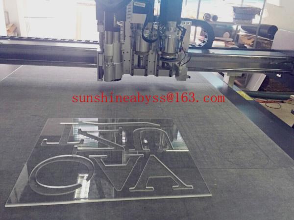 Flatbed Advertising Acrylic Sign Router Milling Spindle Creasing Cutting Table