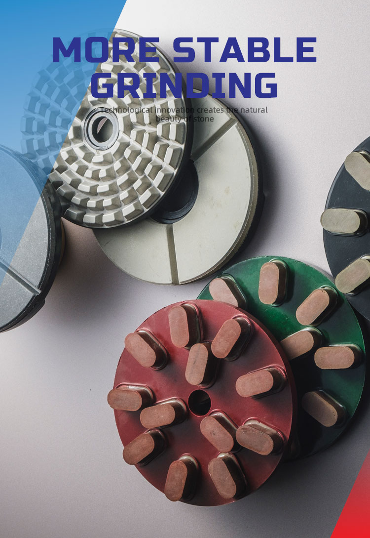 Abrasive Diamond Satellite for Granite Grinding Tools Diameter 130mm-150mm Grit 30-100