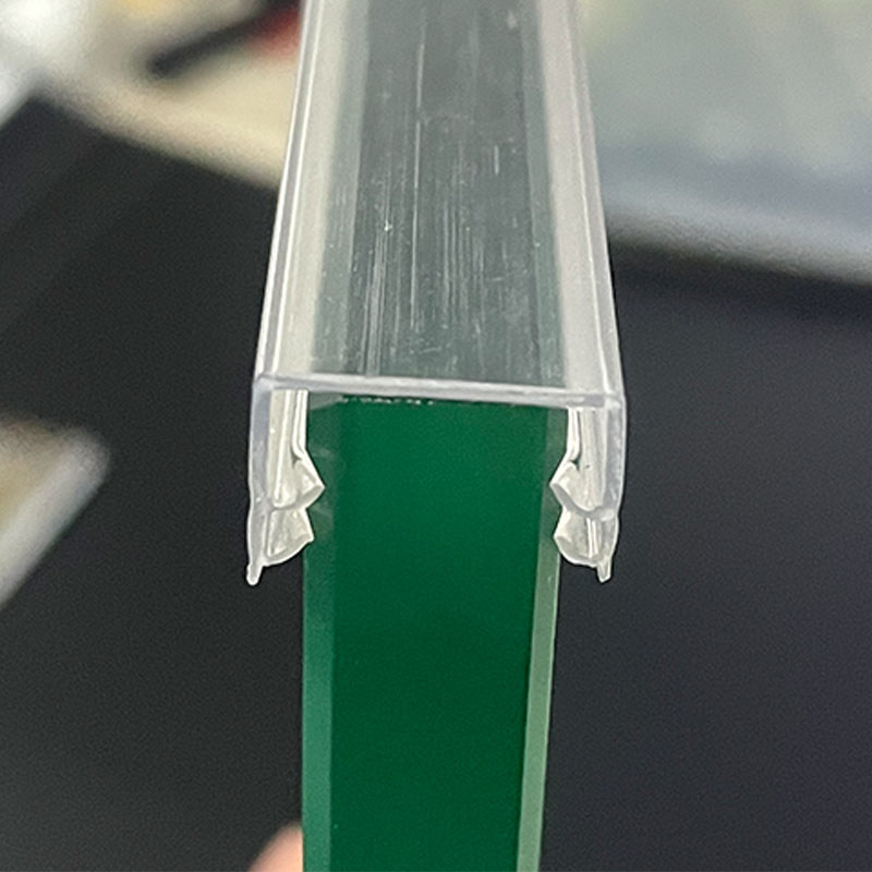 Co Extruded PVC Weather Stripping 10mm Glass Door Strip waterproof
