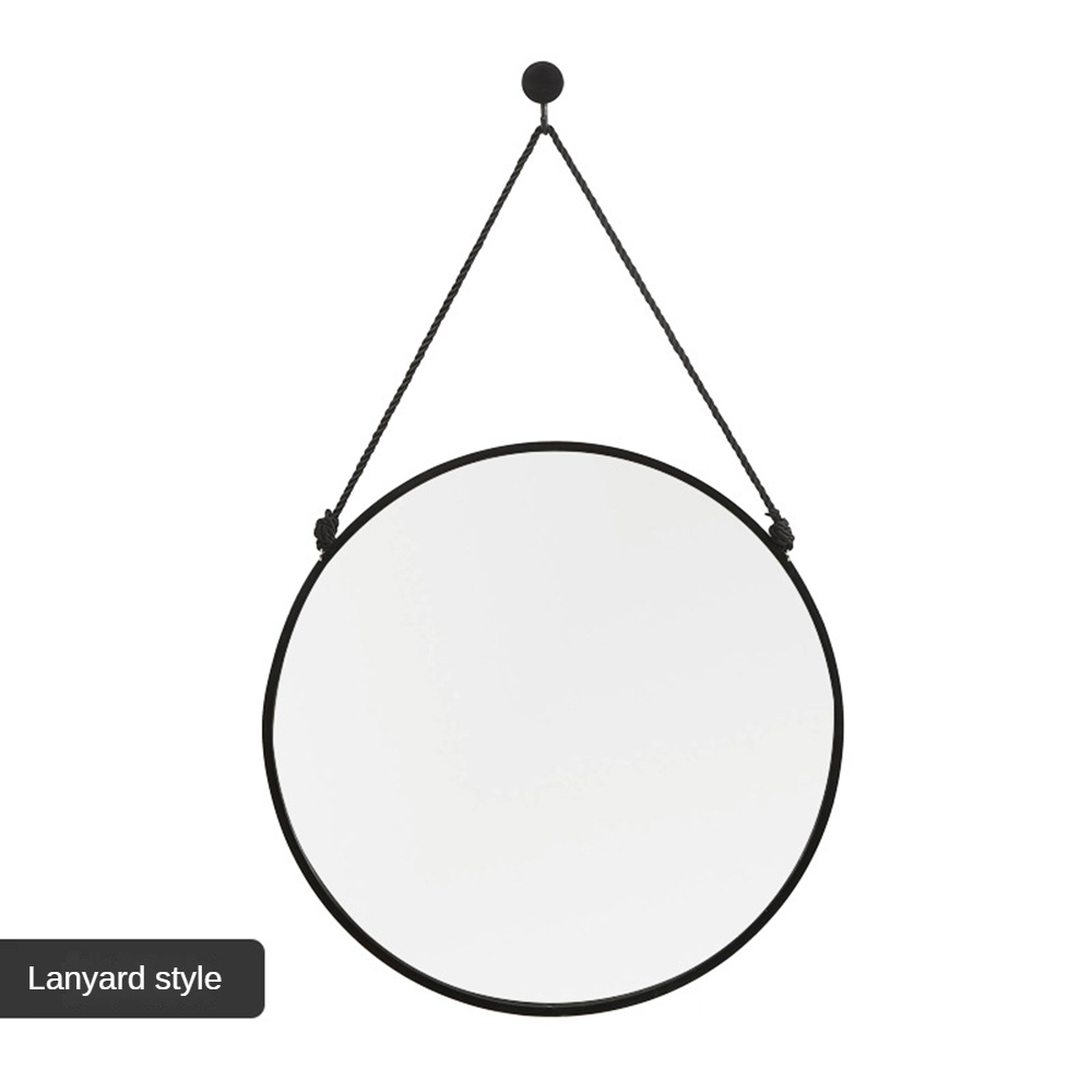 Wall Mirror for Bathroom Decorative Antique Round Belly Vintage Sticker Plastic Frame