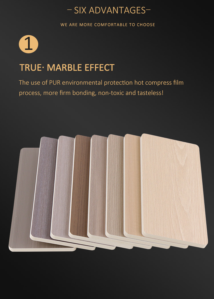 Wood Grain PVC Wall Board 5mm Flexible Bamboo Charcoal Decorative Wall Panel
