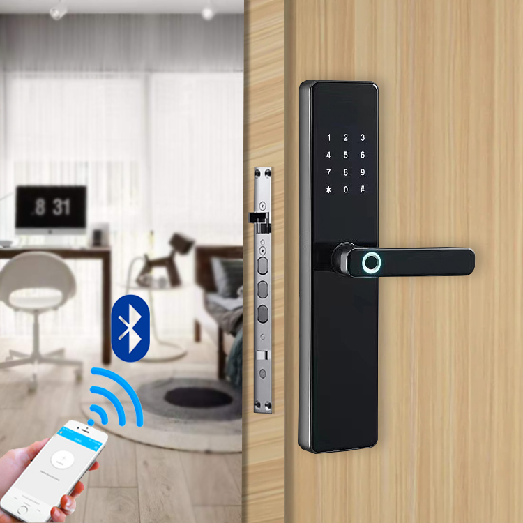 Wifi Biometric Fingerprint Passcode Key IC Card Digital Door Lock for Home Security